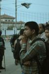 A young Nepali waiting for a new constitution in front of the CA on May 27, 2012